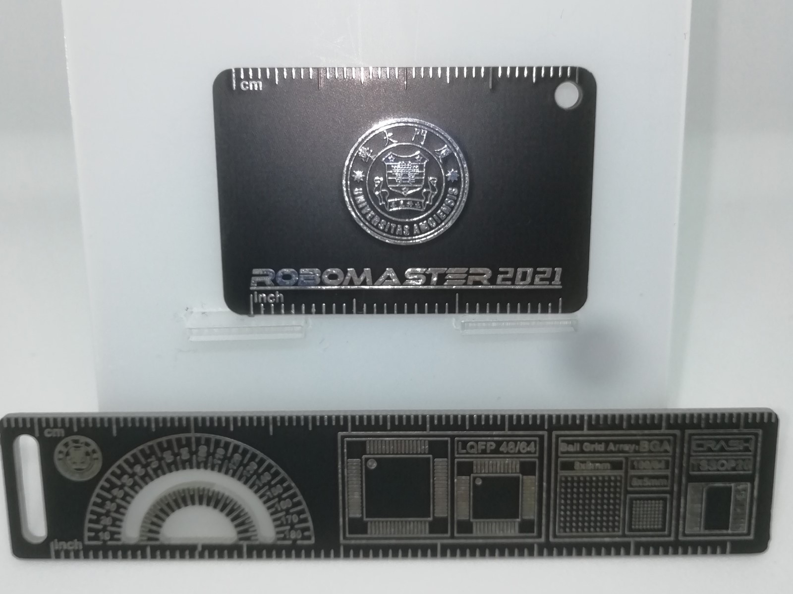 厦门大学 RM2021周边 PCB挂坠&直尺